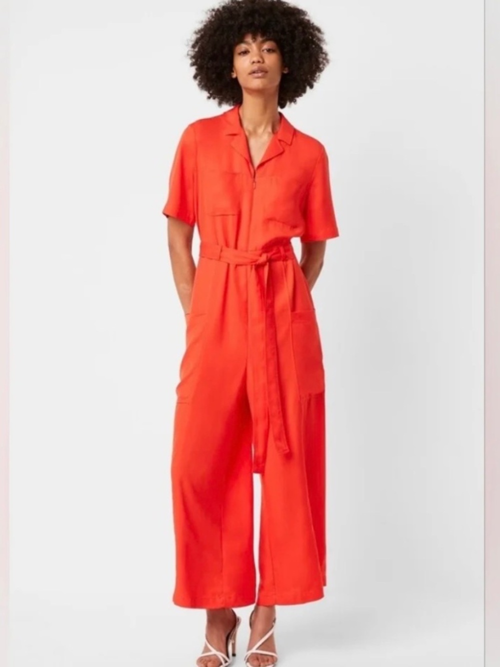 French Connection Utility Jumpsuit wide leg SIZE 6